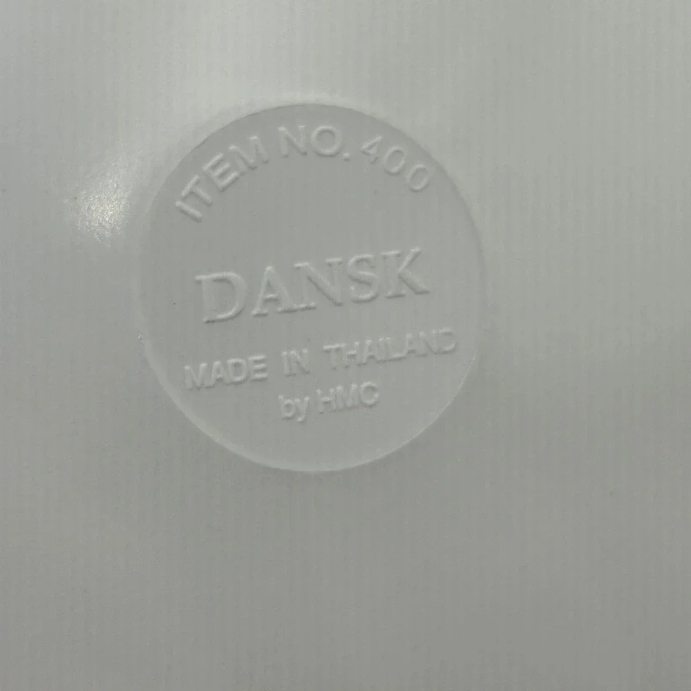 Vintage Dansk Set of 2 Pouring Minimalist White Melamine Nesting Mixing Bowls